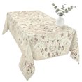 thumbnail image 2 of Beige Boho Table Cloth Waterproof Tablecloths, Vintage Ethnic Floral Abstract Geometric Tablecloth Dining Table Cover for Kitchen Party Tabletop Outdoor, Rectangle Tablecloth 60x120 Inch, 2 of 9