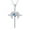 Angel Wings Cross Crystal 02, variant on Coachuhhar Cross Necklace 925 Sterling Silver Heart Moonstone/Turquoise Pendant Necklace Cross Jewelry Gifts for Women