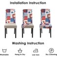 thumbnail image 6 of Dining Room Independence Day Chair Covers Set of 4,4th of July Plaid Stitching Dining Chair Cover,Elastic Removable and Washable Dining Chair Cover,Suitable for 4th of July Kitchen Dining Room Decor, 6 of 6