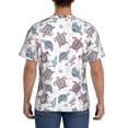 thumbnail image 3 of Bixox Men's Tribal Style Turtle Printed Short Sleeve Skinny Athletic T-Shirt, 3 of 6