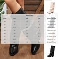 thumbnail image 3 of Viluyesy Mid Calf Boots for Women Block Heel Pointed Toe Slouchy Faux Leather Side Zipper Casual Dressy Fashion Shoes Black Size 8.5, 3 of 9