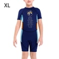thumbnail image 4 of Soidarity Trajes de neopreno para niños de 2,5 MM, traje de buceo de una pieza, traje de neopreno de secado rápido, traje de baño para niños, buceo, Deportes acuáticos azul marino XL Soidarity OD003681-09, 4 of 6