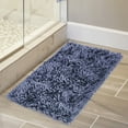 thumbnail image 6 of Mainstays Performance Bath Rug, Blue, Shiny Chenille Top, Memory Foam, 17x24”, 6 of 6