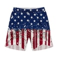 thumbnail image 5 of LONKITO Independence Day Mens Shorts Elastic Waist Lightweight Running Shorts with Pockets for Independence Day, Size 2XL, 5 of 6