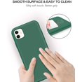 thumbnail image 4 of iPhone 11 Pro Case,Case for iPhone 11 Pro, Slim Soft Silicone Full Covered Anti-Slip Shockproof Protective Case Cover for Apple iPhone 11 Pro 5.8" 2019, Midnight Green, 4 of 8