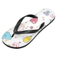 thumbnail image 2 of Unisex Comfort Flip Flops Summer Thong Sandals Non Slip Soles Flip Flop for Beach, Pool, and Daily Wear Cute Stickers Cartoon Drawings M, 2 of 8