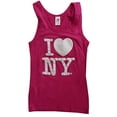 thumbnail image 3 of I Love NY Tank Top Ladies Heart Logo Womens New York City Summer White, Medium, 3 of 4