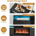 thumbnail image 5 of EastVita TV Stand for Fireplace, Modern Entertainment Center with Storage Cabinet Fits 36'' Electric Fireplace, 5 of 7