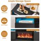 thumbnail image 5 of Qinaqin TV Soporte para Fireplace Moderno Entertainment Center con Almacenamiento Gabinete Fits into 36'' Electric, 5 of 8