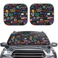 thumbnail image 2 of Naloa Basketball 2 Piece Foldable Car Sun Shades, Car Windshield Sunshade, Front Window Sunshade for Car, Truck, SUV - Large, 2 of 7
