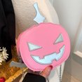 thumbnail image 3 of Bolso de calabaza novedoso para mujer bolso de hombro con cremallera bolso divertido de Halloween, 3 of 9