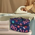 thumbnail image 2 of HELLHERO Portable Iron Storage Bag Zipper Closure for Clothing Ironing Machines Lightweight Organizer Star and Floral Pattern(Bag Only), 2 of 6