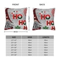 thumbnail image 2 of Pofeuu Cute Santa Print Double-sided plush pillowcase Square Throw Pillow Covers Pillows Cover for Living Room Bedroom Sofa Couch Cushion Cover（No pillow core）-20"x20", 2 of 7