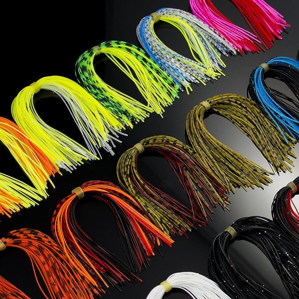 20 bundles 5 silicone skirts for diy spinnerbaits buzzbaits rubber jig