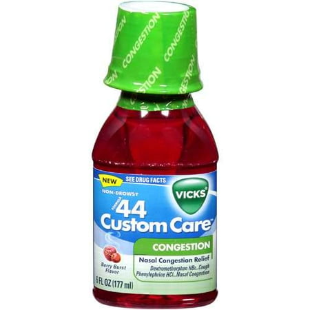 P & G Vicks Formula 44 Custom Care Congestion, 6 oz