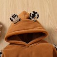 thumbnail image 7 of PatPat Toddler Girl Letter Embroidered Leopard Ear Design Polar Fleece Fuzzy Hoodie Sweatshirt, 7 of 7