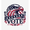 thumbnail image 4 of American Eagle Vote Adult White Crew Neck Short Sleeve Tee-3XL, 4 of 4