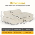 thumbnail image 7 of Lovupet Dog Couch for Large Breed, Fabric Dog Sofa Bed with Anti-Slip Bottom, PS215, 7 of 7
