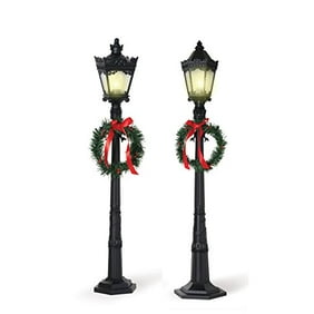 Gerson 26-Inch Indoor Holiday Lamp Posts (Set of 2)