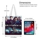 thumbnail image 5 of Britannia Bolso de tela con estampado de lienzo para mujer, bolsa de compras reutilizable y estética, con cremallera interior, regalo para mujer, 35 × 40 cm., 5 of 6