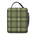 thumbnail image 5 of Green and Black Checkered Pattern Insulated Lunch Bag for Men Women,Waterproof Lunch Box for Work,Picnic or Travel,Thermal Insulation,10.63x9.06x3.54 Inches, 5 of 5