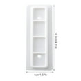 thumbnail image 3 of serony Home Office Hotel Self-adhesive ABS Power Outlet Holder Living Room Socket Organizer Wall Mounted Bracket Storage Rack, 3 of 9