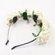 thumbnail image 4 of Guirnalda de rosas para mujer y niña, corona de flores, tiara, diadema de flores, diadema, diadema, diadema de flores para bodas, novias, damas de honor, fiestas, festivales, etc., 4 of 6