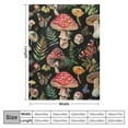 thumbnail image 4 of Nawypu Mushroom Blanket, Soft Cozy Flannel Warm Mushroom Butterfly Throw Blanket for Bedroom Living Rooms Sofa Couch Mushroom Comforter, 4 of 6