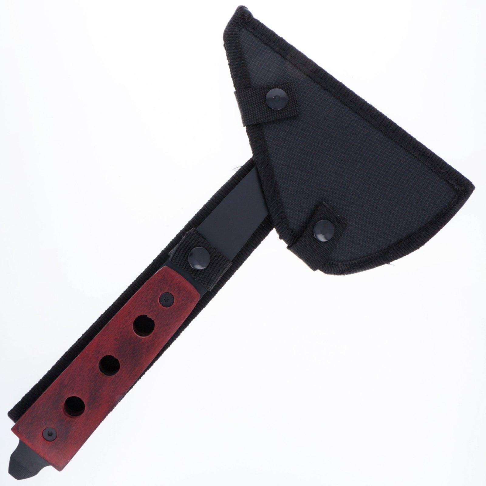 14 Inch Full Tang Camping Hatchet Axe with Wooden Handle, Ultra Lightweight