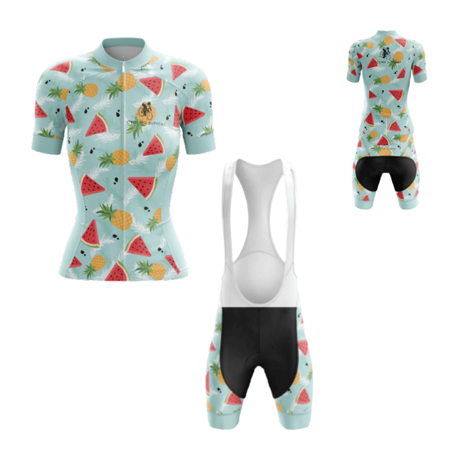 Watermelon/Pineapple Women's Cycling Kit - 2XL