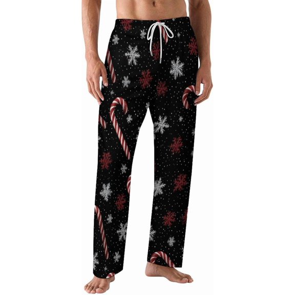 PRIYAL Pajamas Pants For Men Christmas Flamingos Trees Pajama Bottoms Sleepwear Pj Pants