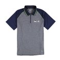 thumbnail image 1 of MSX Mens Seattle Seahawks 1/4 Zip Rugby Polo Shirt sse L, 1 of 2