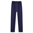 thumbnail image 4 of 2 PCS Kids Toddler Girls Leggings Solid Warm Thick Fleece Lined Skinny Pants Trousers Teenage Child 3-13 Years, 4 of 7