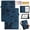 Darkblue, variant on Case for  Kindle Paperwhite 7th Gen 2015/10th Gen 2018 with Pen Holder & Card Pocket, Lovely Pattern Auto Sleep Wake Multi-Angle Viewing Shockproof Soft TPU Back Cover, Darkblue