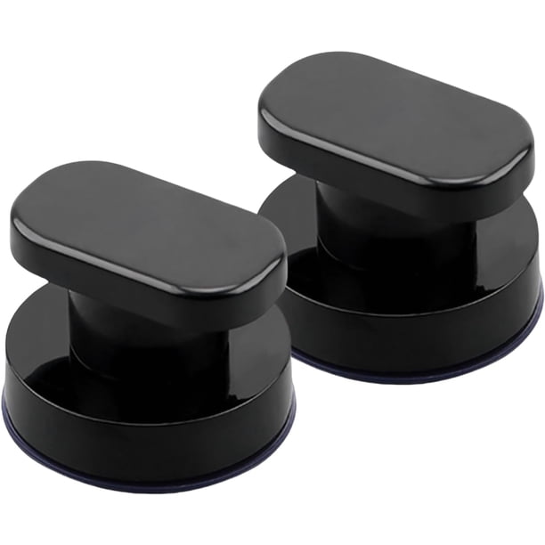 Juego de 2 manijas de ventosa para puerta de vidrio, puerta de baño, puerta de espejo, puerta de gabinete, puerta corredera, mango de ventosa extraíble al aspirra fuerte sin perforación,