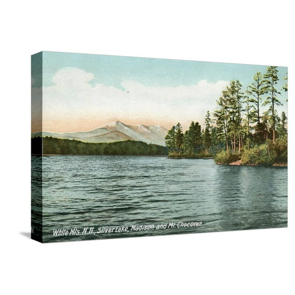 Art.com Silver Lake, Madison, New Hampshire Stretched Canvas Print Wall Art, 18" x 12"