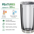 thumbnail image 4 of Taza de café Tumbler Oasisdream de 600 ml con estampado de estrellas, 4 of 6