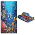 thumbnail image 7 of Coolnut Colorful Fish Reef Bath Towels Absorbent Bath Towels Set Soft Towel Set for Home Hotel Decor Gym Swim, 3 Piece Wash cloth, 7 of 7