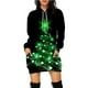 thumbnail image 1 of Vestido con capucha de árbol de Navidad para mujer, suéter de patrón divertido, ropa de fiesta de vacaciones de Navidad, falda de moda informal, Jersey, nuevo, 1 of 4