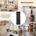 thumbnail image 6 of EUROCO 3-in-1 Slim Hall Tree with Storage, Multi-Functional Hall Tree, Coat Rack with 6 Hanging Hooks, Bench, Storage Cabinet and Elegant Foyer Cabinet for Hallway and Living room, Black, 6 of 8
