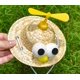 thumbnail image 4 of (Ojos amarillos-M)Sombrero de paja para mascotas pequeñas, bonito sombrero de disfraz para perros, cachorros, mini sombrero de protección solar, 4 of 5