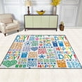 thumbnail image 4 of SKYSONIC Area Rug Pad Happy Father Day On White Nursery Rugs Floor Mat for Kids Playing Room Living Room Bedroom, 80 x 58 inch, 4 of 6