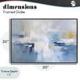 thumbnail image 4 of Stupell Industries Contemporary Blue Sea Mist Horizon Black Framed Giclee Art, 30 x 20, by Creative Studio, 4 of 8