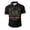Black, variant on Mens Polo Shirts Short Sleeve Oktoberfest Themed Printed Shirt Casual Summer Top