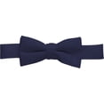 thumbnail image 1 of Bow Tie For Mens Boys and Baby Satin look Solid Color Adjustable Pre-tied Made in USA - Kids Navy Blue, 1 of 6