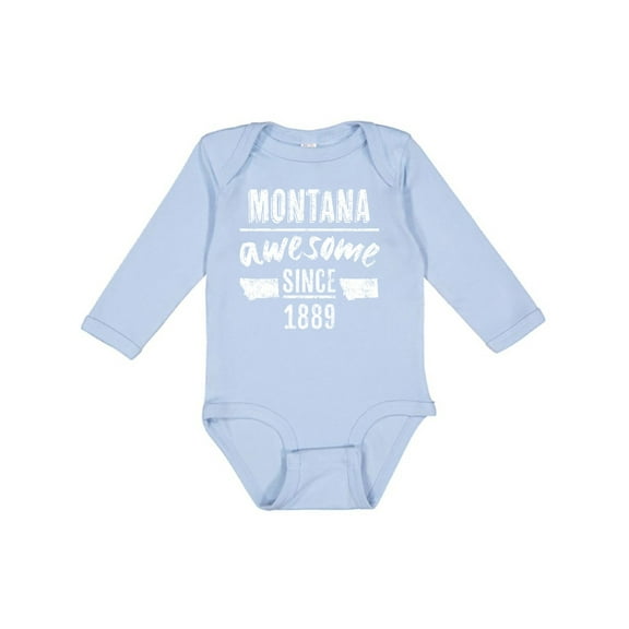 Inktastic Montana Awesome Since 1889 Boys or Girls Long Sleeve Baby Bodysuit