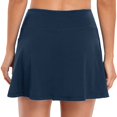 thumbnail image 6 of pxiakgy skirts for women women tennis skirts inner shorts elastic sports golf skorts with pockets navy blue + l, 6 of 8
