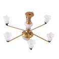 thumbnail image 1 of Candelabro de plástico moderno Zulema modelo de arena Luz cálida dorada 8.2x4.5cm, 1 of 8