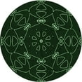 thumbnail image 1 of Ahgly Company Tapis d'Intérieur Rond Lavable en Machine Transitionnel Noir Nuit, 7 Pieds Rond, 1 of 7