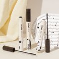 thumbnail image 2 of Máscara de pestañas de fibras largas y finas, de larga duración, rizadora, voluminizadora, resistente al agua, de secado rápido, nutritiva, levanta las pestañas, maquillaje negro, 2 of 5